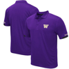 Colosseum Men's Purple Washington Huskies Logo Santry Polo Shirt In Purple