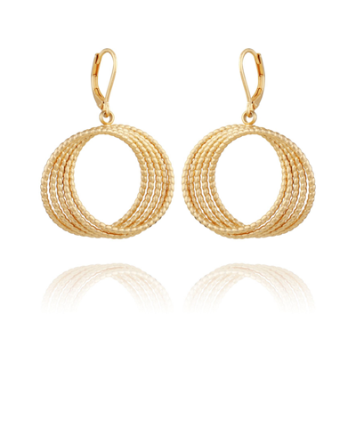 T Tahari Women's Orbital Hoop Earring In Gold