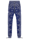 Amiri Tapered Bandana-jacquard Cotton And Cashmere-blend Sweatpants