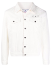 Off-white Caravaggio Arrow Slim-fit Denim Jacket White