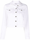 Dondup Collared Button Jacket In White