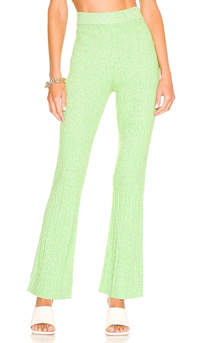 Lovers & Friends Mckenna Knit Pant In Marled Green
