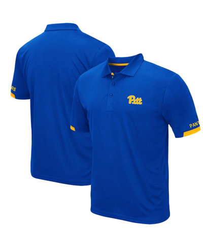 Colosseum Men's  Royal Pitt Panthers Logo Santry Polo Shirt