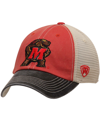 TOP OF THE WORLD MEN'S RED MARYLAND TERRAPINS OFFROAD TRUCKER ADJUSTABLE HAT