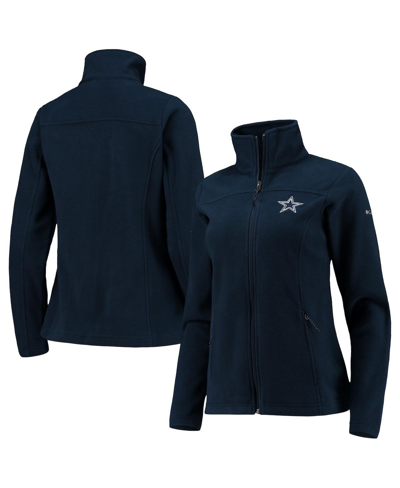 Columbia Women's  Navy Dallas Cowboys Give And Go Fleece Full-zip Jacket