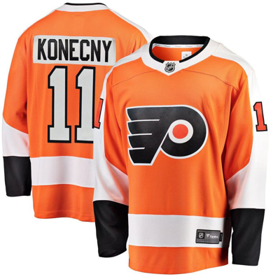 Fanatics Branded Travis Konecny Orange Philadelphia Flyers Breakaway Player Jersey
