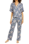 Bp. Sleepy Head Pajamas In Blue Indigo Boardwalk Floral