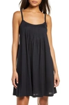 Hanro Juliet Pleated Cotton-jersey Nightdress In Black
