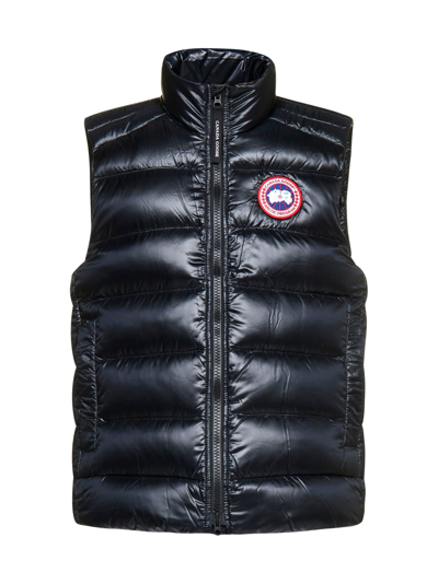 Canada Goose Down Vest With Logo Patch In Black | ModeSens