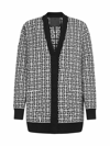 GIVENCHY GIVENCHY ALLOVER LOGO JACQUARD KNITTED CARDIGAN