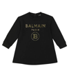 BALMAIN 婴幼儿 - LOGO棉质连衣裙