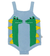 STELLA MCCARTNEY BABY INTARSIA COTTON-BLEND BODYSUIT