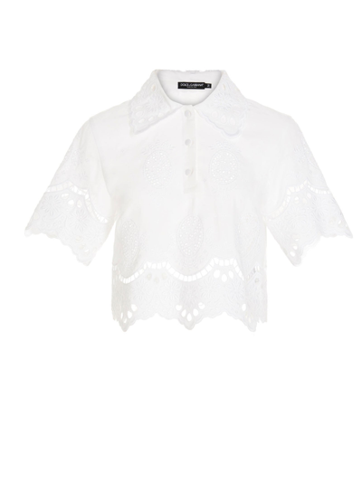 Dolce & Gabbana Polo In Bianco