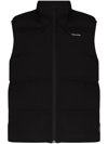Holzweiler Diff Zip-up Padded Gilet In Schwarz