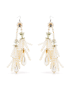 Biyan Beaded Drop Earrings In Weiss