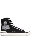 Isabel Marant Ribbed-toe Cap High-top Sneakers In Schwarz