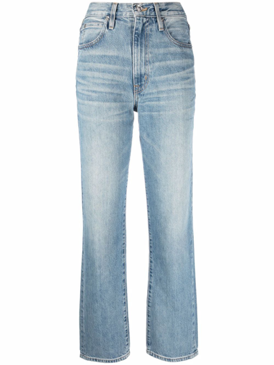 Slvrlake London High-waisted Jeans In Monday Blues
