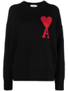 Ami Alexandre Mattiussi Ami Paris Sweaters In Black
