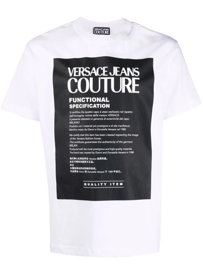 Versace Jeans Couture Graphic-print T-shirt In White