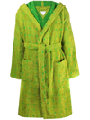 BOTTEGA VENETA INTRECCIATO-PATTERN BELTED ROBE