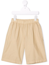 Dondup Elasticated-waistband Shorts In Neutrals