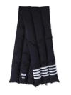 Thom Browne Down Pillow Scarf In Navy