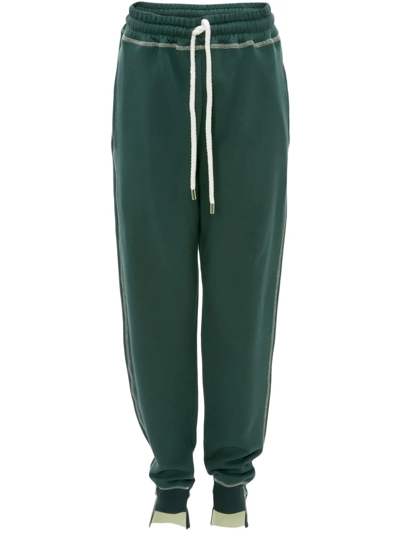 Jw Anderson Tapered-leg Track Pants In Green