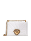 DOLCE & GABBANA LARGE DEVOTION LEATHER CROSSBODY BAG