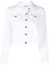 Dondup Collared Button Jacket In White