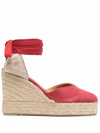 CASTAÃ±ER TIE-DETAIL PLATFORM ESPADRILLES