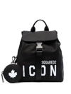 DSQUARED2 ICON LOGO-PRINT BACKPACK