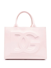 Dolce & Gabbana Logo-embossed Tote In Light Pink