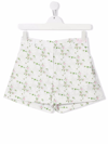 PHILOSOPHY DI LORENZO SERAFINI TEEN FLORAL-PRINT COTTON SHORTS