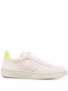 Veja V-10 Sneakers In Grey Suede In Brown