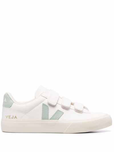 Veja Logo-patch Touch-strap Sneakers In White