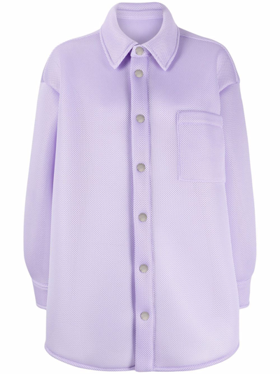 Khrisjoy Logo-print Shirt In Purple