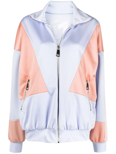 Khrisjoy Colour-block Track Jacket In Purple