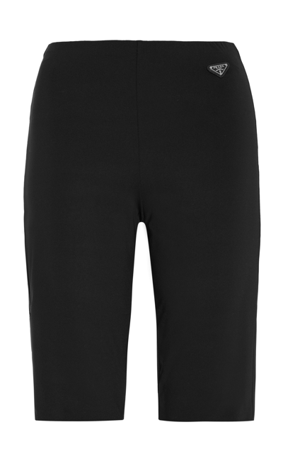 Prada Cycling Jersey Shorts - Women's - Polyamide/elastane In Black