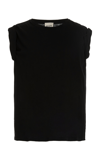 Khaite Mae Cotton-jersey T-shirt In Black
