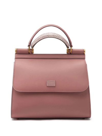 Dolce & Gabbana Small Sicily 58 Bag Handle In Pink