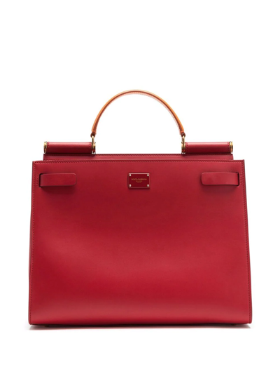 Dolce & Gabbana Large Sicily 58/large Sicily 62 Bag Handle In Red