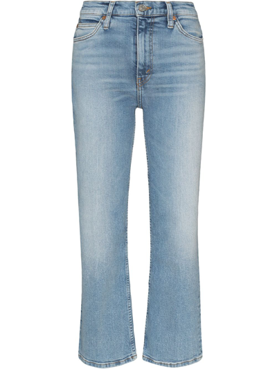 Re/done '70s Stone Pipe Straight-leg Jeans In Blue