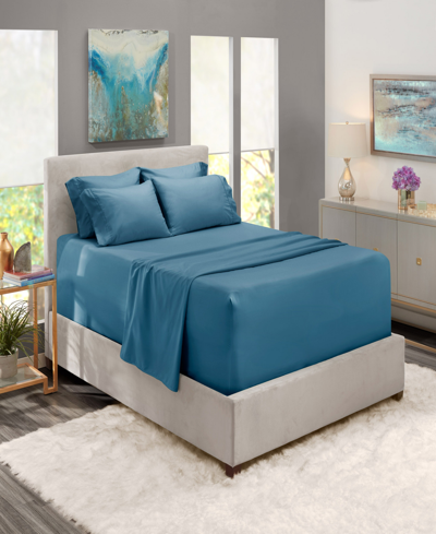 Nestl Bedding Bedding 6 Piece Extra Deep Pocket Bed Sheet Set, California King In Blue Heaven