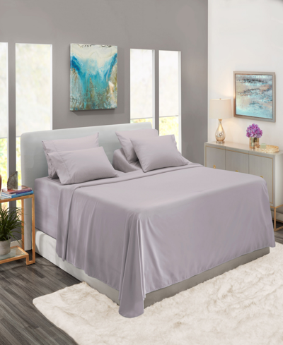 Nestl Bedding Extra Deep Pocket 7-pc. Sheet Set, King Split In Light Gray Lavender