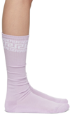 VERSACE PURPLE GRECA SOCKS