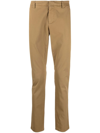 Dondup Slim-cut Chino Trousers In Neutrals