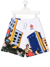 Dsquared2 Multicolor Teen Bermuda Shorts Dsquared Kids In White