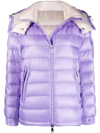 Moncler Dalles Quilted Puffer Jacket In Viola
