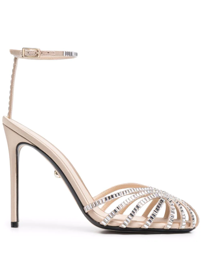 Alevì Penelope Sandals In Sand,silver