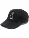 PATRIZIA PEPE EMBROIDERED-LOGO COTTON CAP